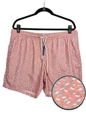 BLUE WAVE Shark Swim Shorts Novelty Men's Trunks XLarge NWT